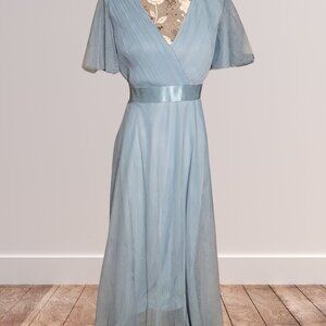 Dusty Blue Bridesmaid Dress